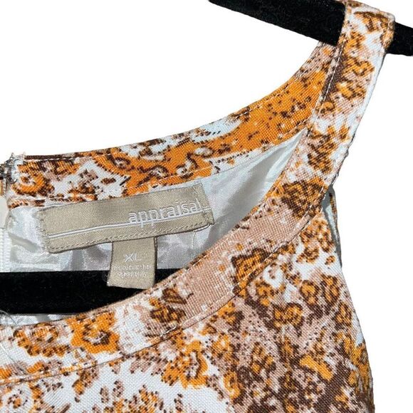 APPRAISAL Peek-a-Boo Embellished Print Lined Top Size XL - Picture 5 of 5